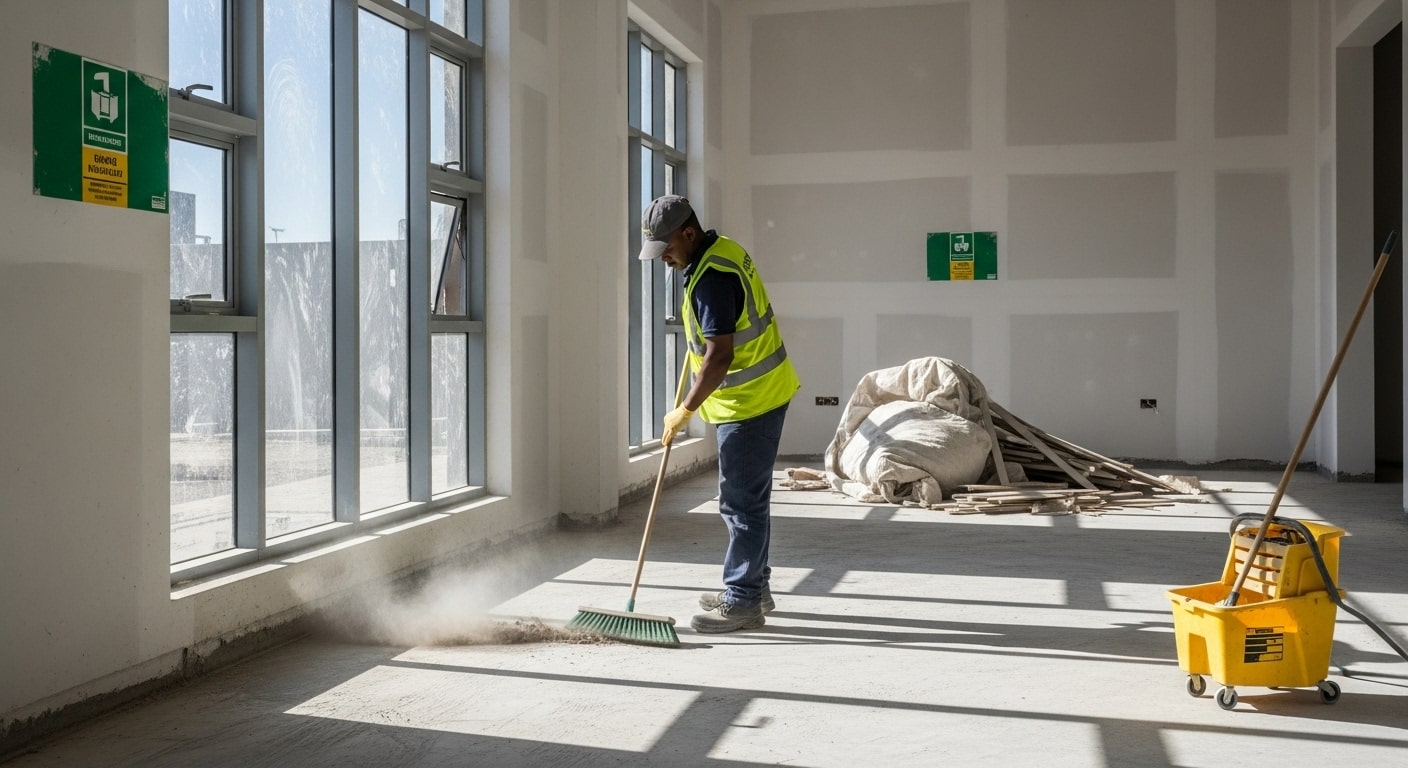 Post-construction cleaning service